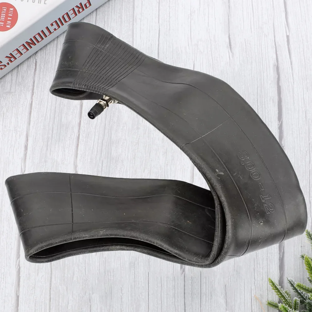 

1Pc 80/100-12 3.00-12 Inch Tire Off-road Motorcycle Accessories Rubber Inner Tube Replacement (Black)