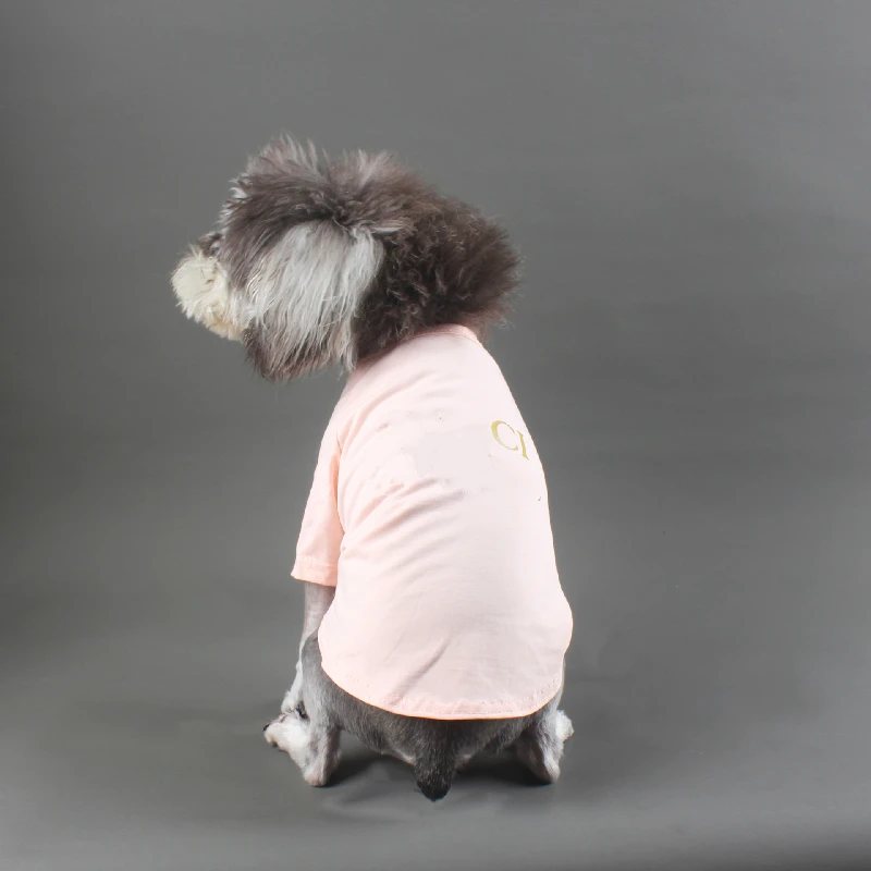 

Summer Dog Tshirt Letter Print Dog Cool Clothes for French Bulldog Schnauzer Cotton Vest Puppy Pet Clothing Dog Outfits A54