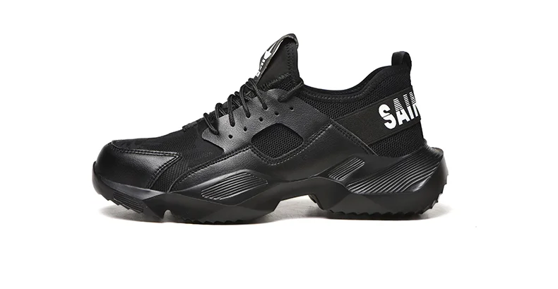 Men's Steel Toe Work Safety Shoes Casual Breathable Outdoor Sneakers Puncture Proof Boots Comfortable Industrial Shoes for Men
