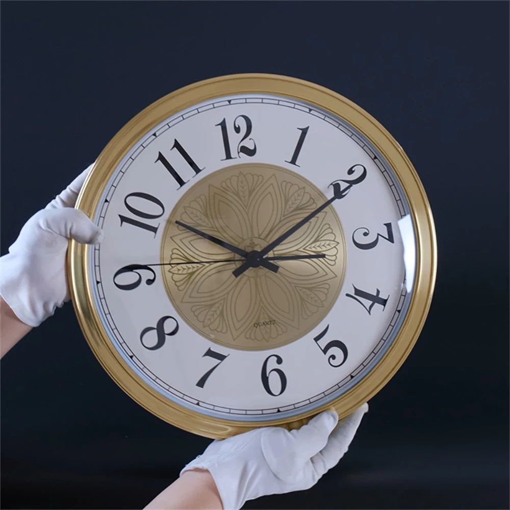 

Luxury Metal Gold Wall Clock Vintage Large Nordic Clocks Wall Home Decor Shabby Chic Silent Watch Living Room Decor Gift Ideas