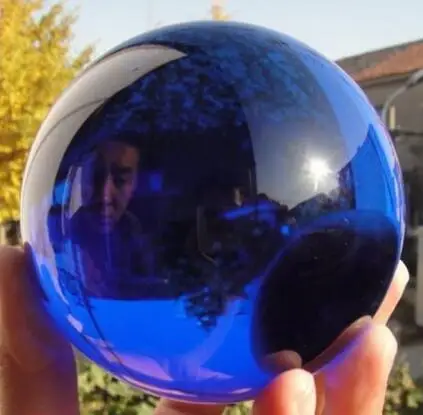 Огромный редкий натуральный кварцевый синий кристаллический лечебный шар с