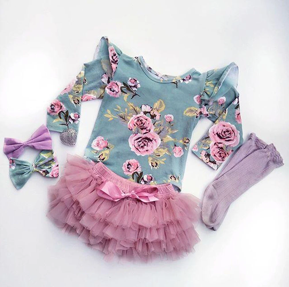 Комбинезон детский хлопковый с цветочным принтом на возраст 0-18 месяцев | Мать и