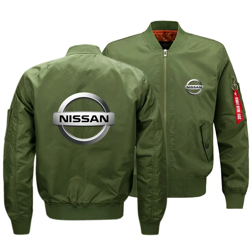 

Nissan car logo men's spring and autumn flight jacket 2021 new military uniform jacket casual zipper jacket men's jacket