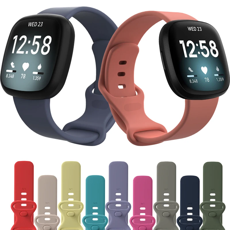 

Ремешок для часов Fitbit Versa 3, ремешок для спортивного силиконового браслета, сменный ремешок для браслета Fitbit Sense Карлос Корреа аксессуары