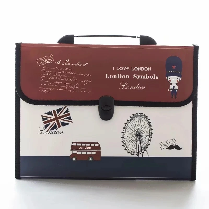 

Organ Large Capacity Waterproof Folder Multifunctional Paper Bag Holder School Business Information Bag Folder Office Supplies