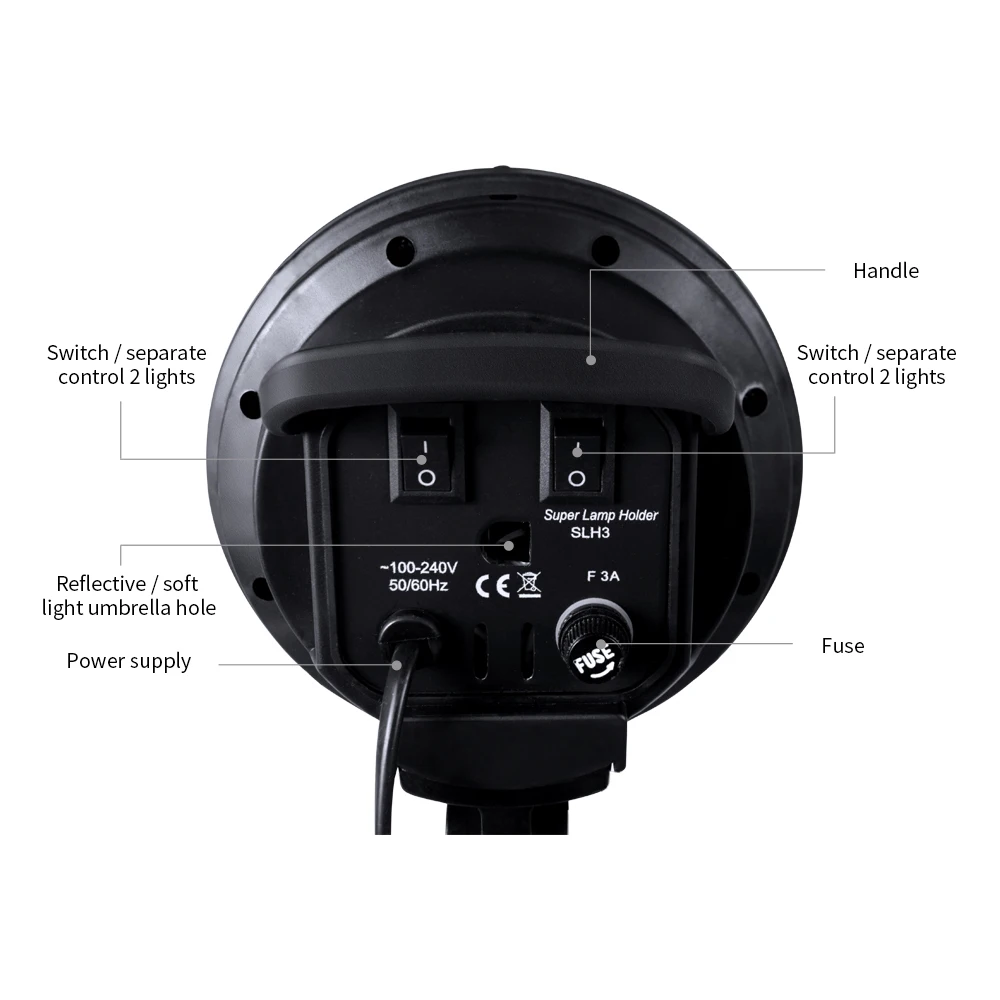 Светильник для фотосъемки в софтбоксе с держателем ламп E27 четыре