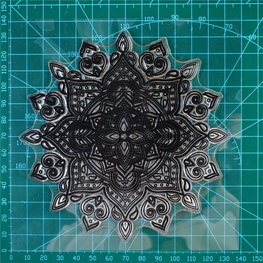 

Magic Kaleidoscope Background Transparent Clear Silicone Stamp/Seal For DIY Scrapbook/photo Album Decorative New 2021