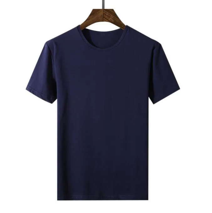 

Summer Men's New Style Solid Colour Round Collar Short Sleeved T-shirt