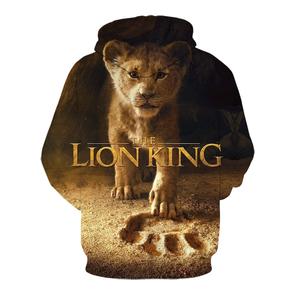 

Hot Sale Lion King 3D Hoodies sweatshirts long sleeve Streetwear Pullovers 3D Print animal hoodie men Fashion Men Women Hoody