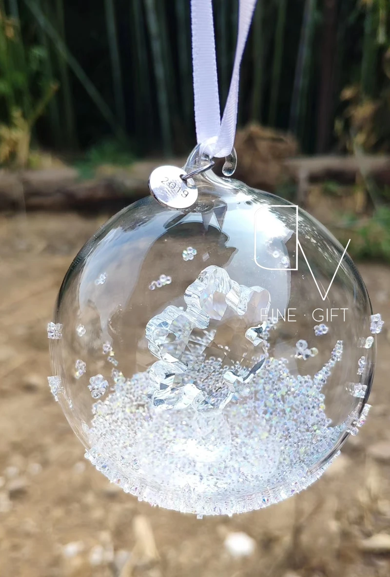 

Хрустальный шарик-Снежинка, автомобильный кулон