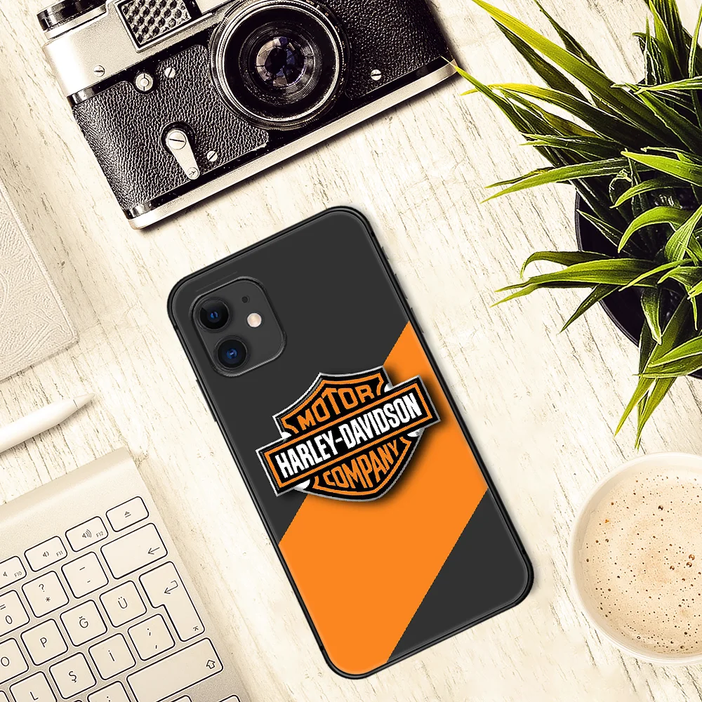 

Harley-Davidson Phone Case Cover Hull For iphone 5 5s se 2020 6 6s 7 8 12 mini plus X XS XR 11 PRO MAX black Bumper Painting