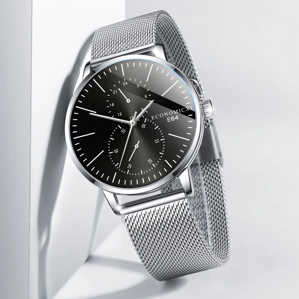 Часы наручные мужские кварцевые в ретро стиле люксовые дизайнерские деловые с