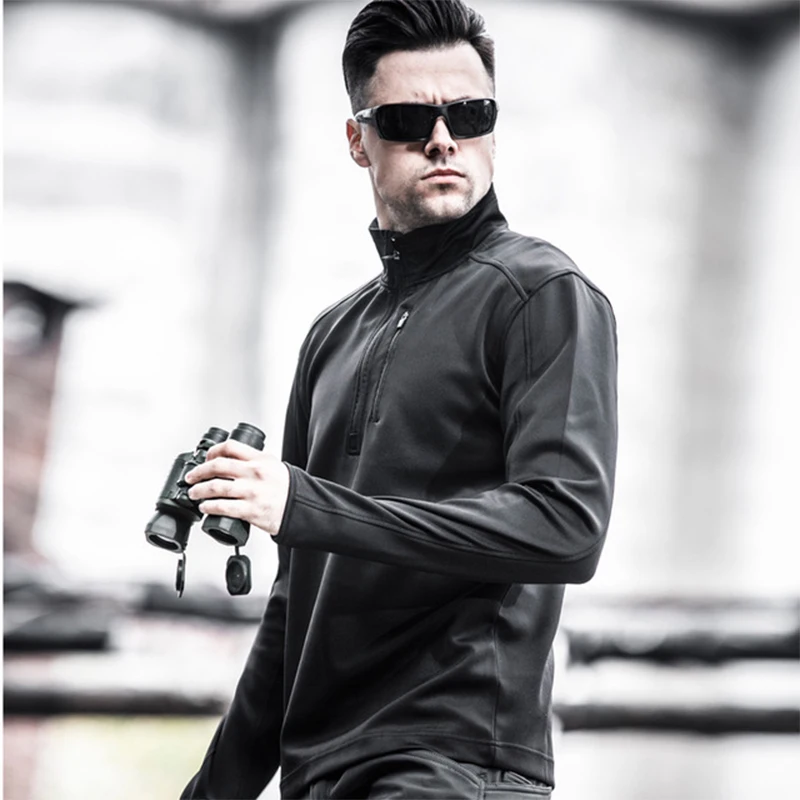 Мужские уличные военные тактические рубашки дышащие износостойкие эластичные