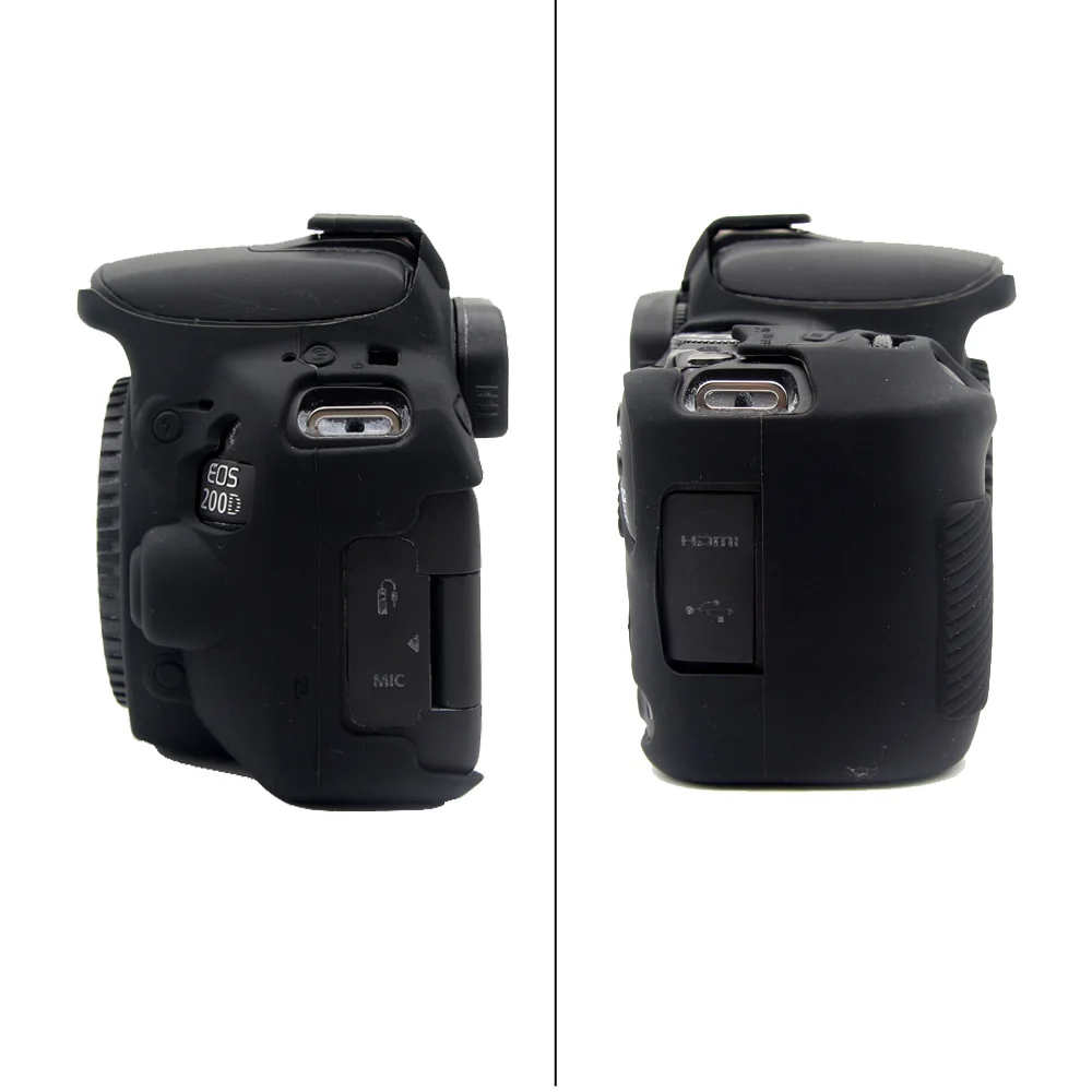 Чехол для DSLR камеры, мягкий силиконовый чехол, Резиновая Защитная сумка для Canon EOS 200D 200D II 200D Mark II Rebel SL2 Kiss X9 DSLR
