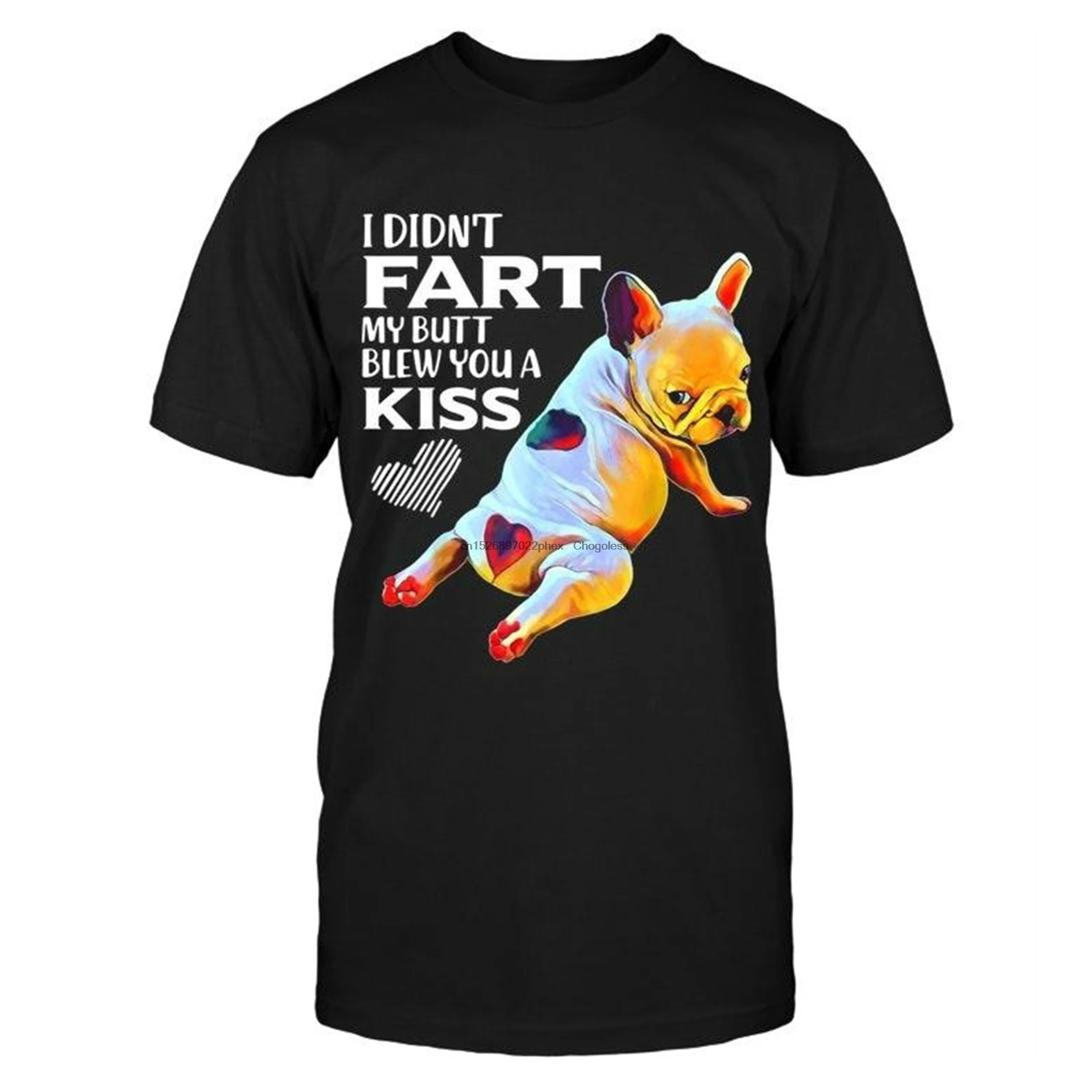 Футболка хлопковая для мужчин и женщин французский бульдог я не поцарапал