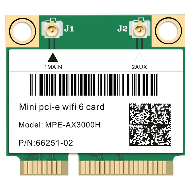 

2974 Мбит/с Wi-Fi 6 Mini PCI-E карта 2,4G/5 ГГц Bluetooth 5,0 беспроводная сеть Wlan Wi-Fi карта 802.11Ax/Ac Windows 10 ноутбук