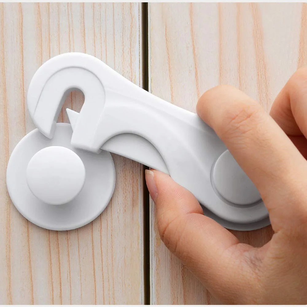 

Child Safety Cabinet Locks 3 Pcs/lot Baby Safety Cabinet Locks Infant Toddler Proofing Cabinet Kitchen with Strong Adhesive Tape