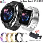 Ремешок из нержавеющей стали для смарт-часов Amazfit gtr 3 Pro, браслет для amazfit gts 3 2 2e, металлические аксессуары