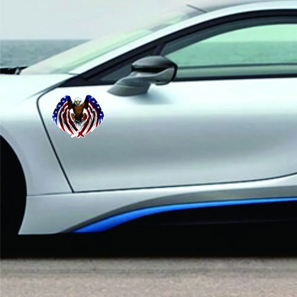 CARPRIE Flying Hawk Авто Флаг США наклейки для автомобиля многоцветный Орел капюшон