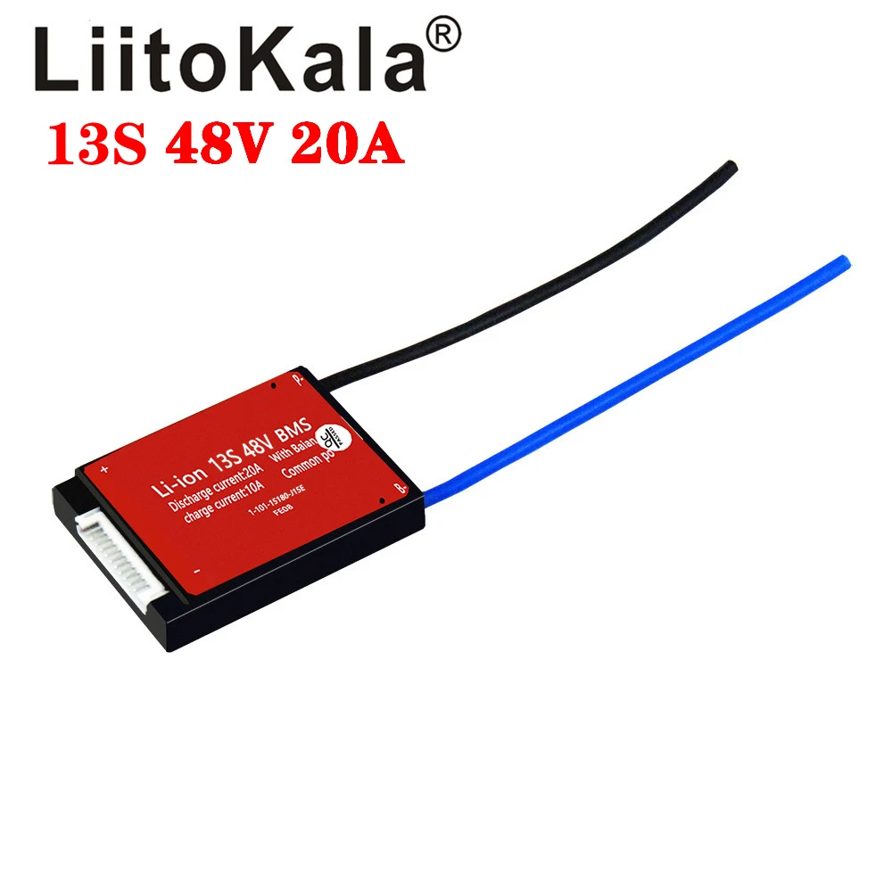 LiitoKala 10S 13S 16S BMS 20A 36 в 48 60 PCM PCB для 3 7 В комплект литий ионных батарей 18650 NMC E bicycle Scooter