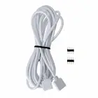 Удлинительный кабель RGB, 4 контакта, 1 м, 2 м, 3 м, 5 м, 10 м, 12 В постоянного тока, белый, черный, 4 контакта, соединительный кабель для светодиодных лент 2835, 5050, RGB