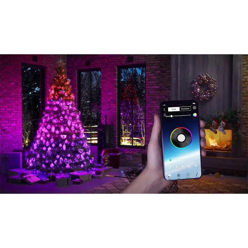 

USB LED String Light Bluetooth App Control String Lights Lamp Waterproof Outdoor Fairy Lights For Christmas Tree Decoration