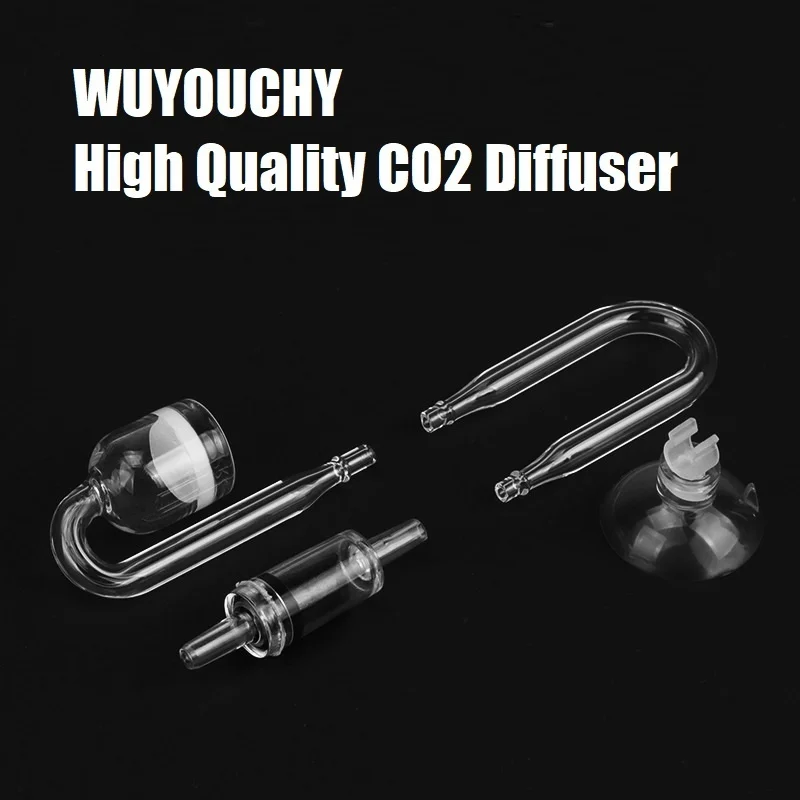 

WUYOUCHY MINI DIY Aquarium CO2 Diffuser Check Valve U Shape Pipe hose Glass Carbon Dioxide Small Water Plant Fish Tank External
