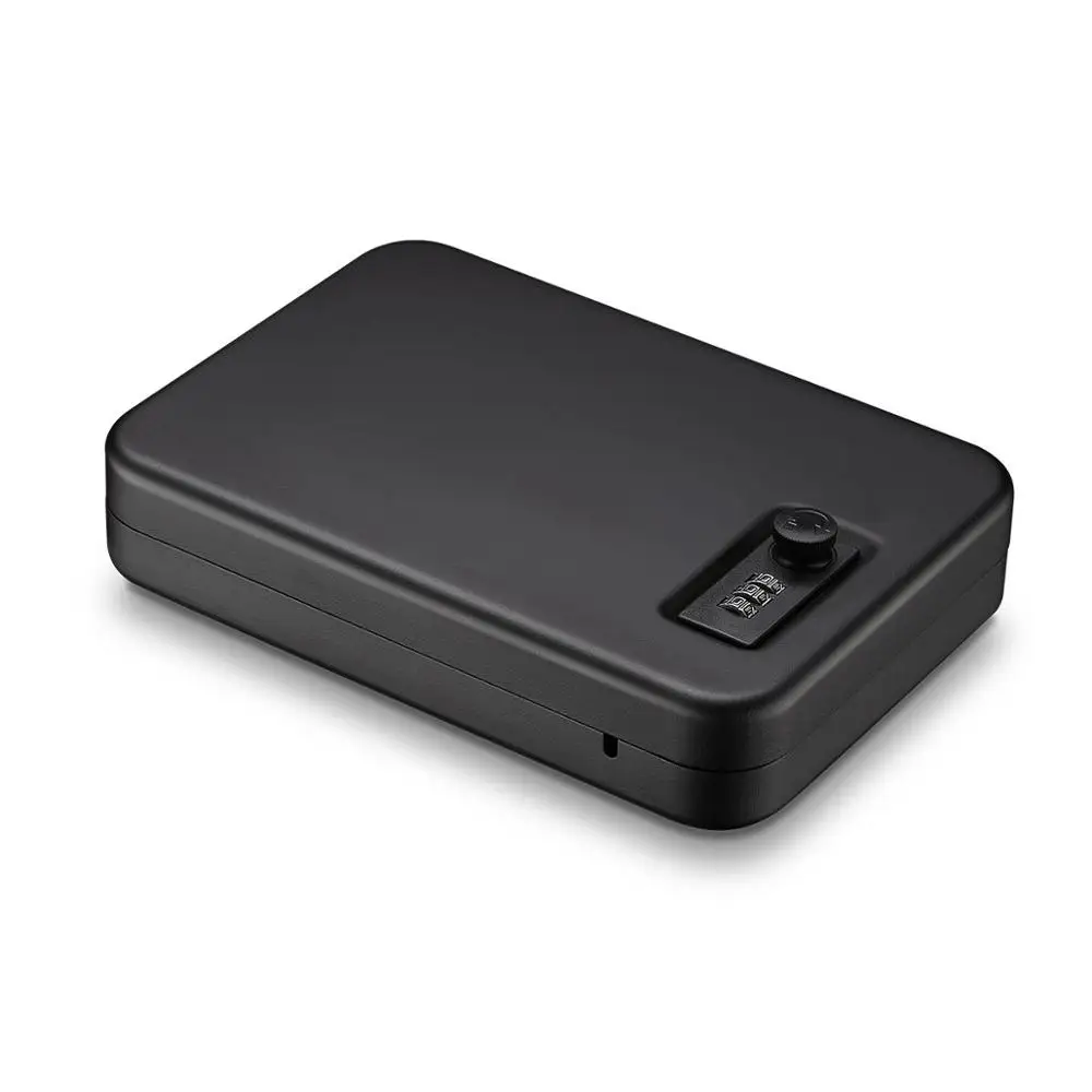 

Combo Lock Gun Safe Box Handgun Pistol Storage With Safety Cable