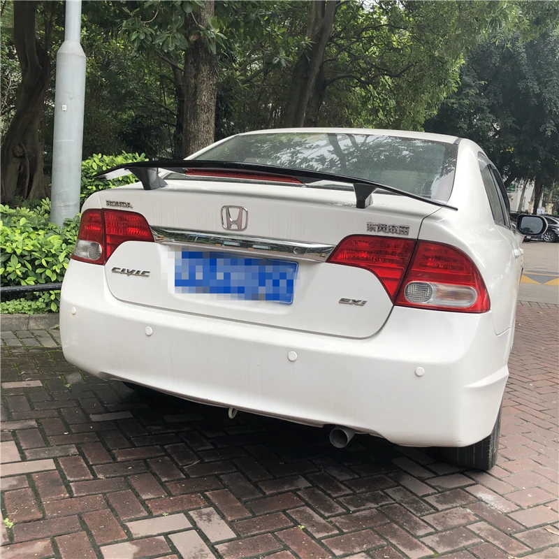 Для Civic спойлер 2006-2011 Honda TF высококачественный Спойлер ABS Материал заднее крыло