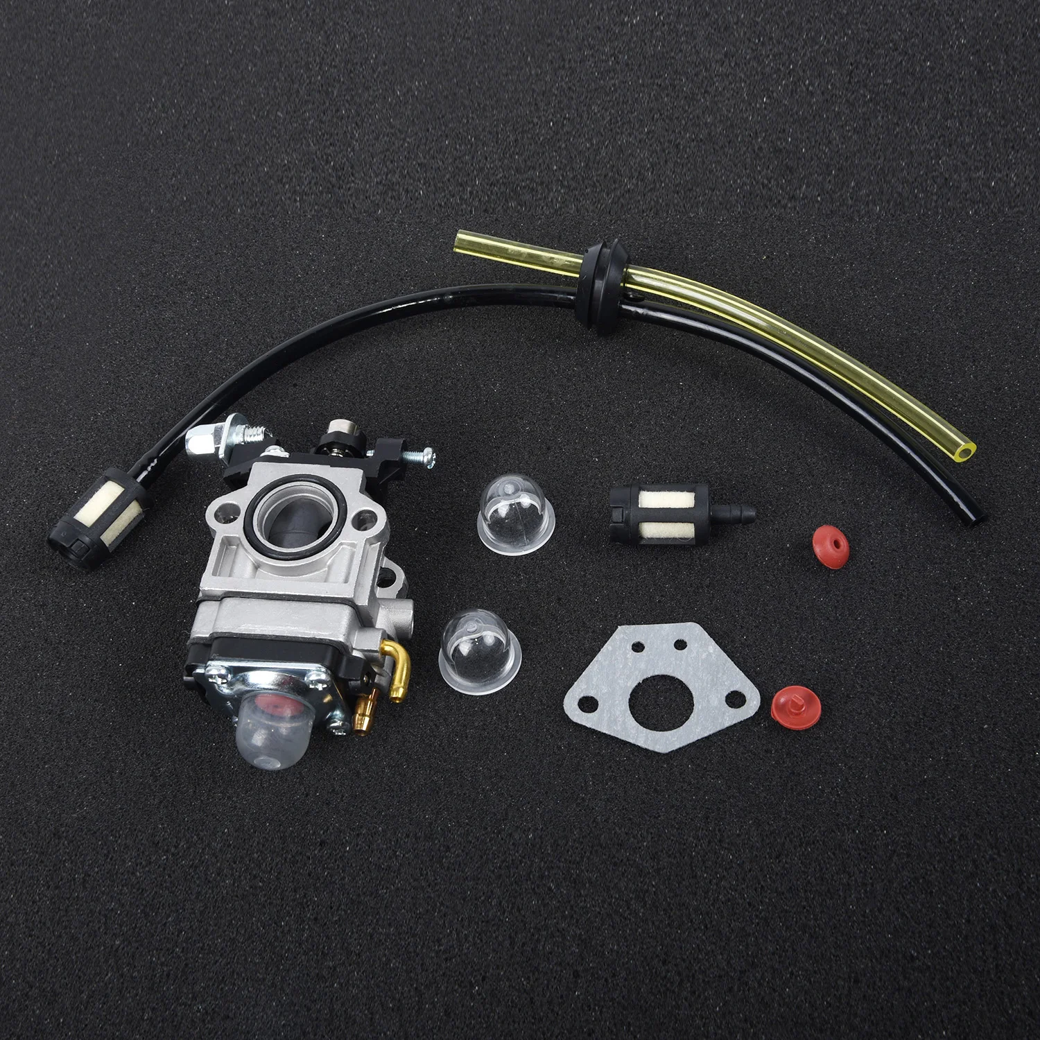 

8pcs/set 15mm Carburettor Kit Replacement For Yard Garden Trimmer Brush Cutter