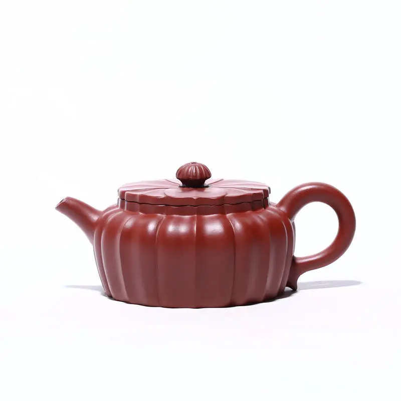

Origin Yixing purple clay teapot handmade Dahongpao Kui eight petal teapot daily department store Teapot Tea Set