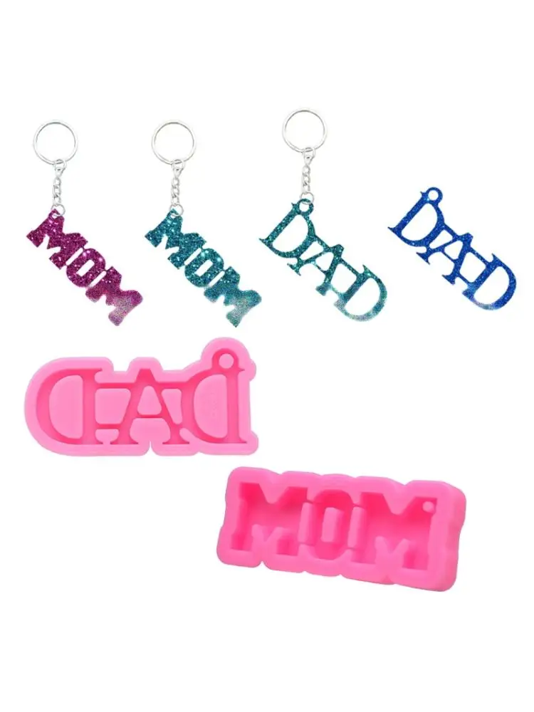 

Форма ручной работы для мам и пап, подарок на день матери и отца, брелок, подвеска, литье из смолы, инструменты для изготовления ювелирных изд...