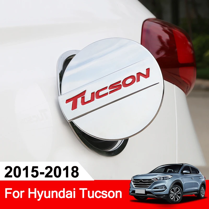 ABS Chrom Авто внешний масляный топливный бак крышка Накладка наклейка для Hyundai Tucson