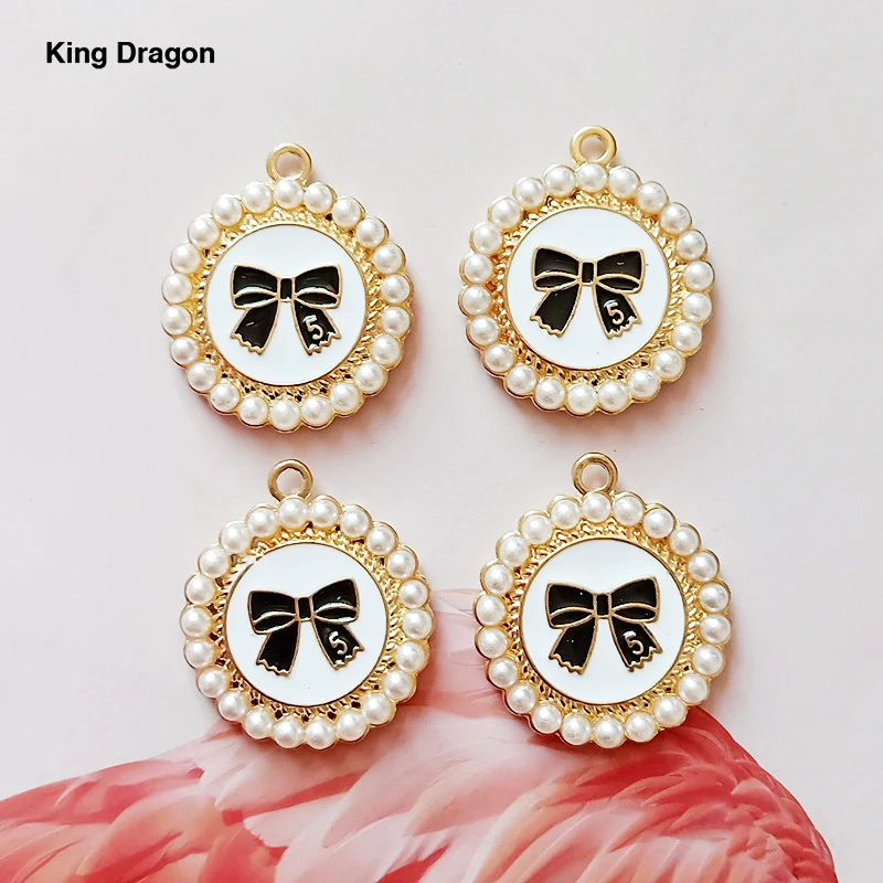 Подвески с жемчужинами и цветами для изготовления ювелирных изделий подвески