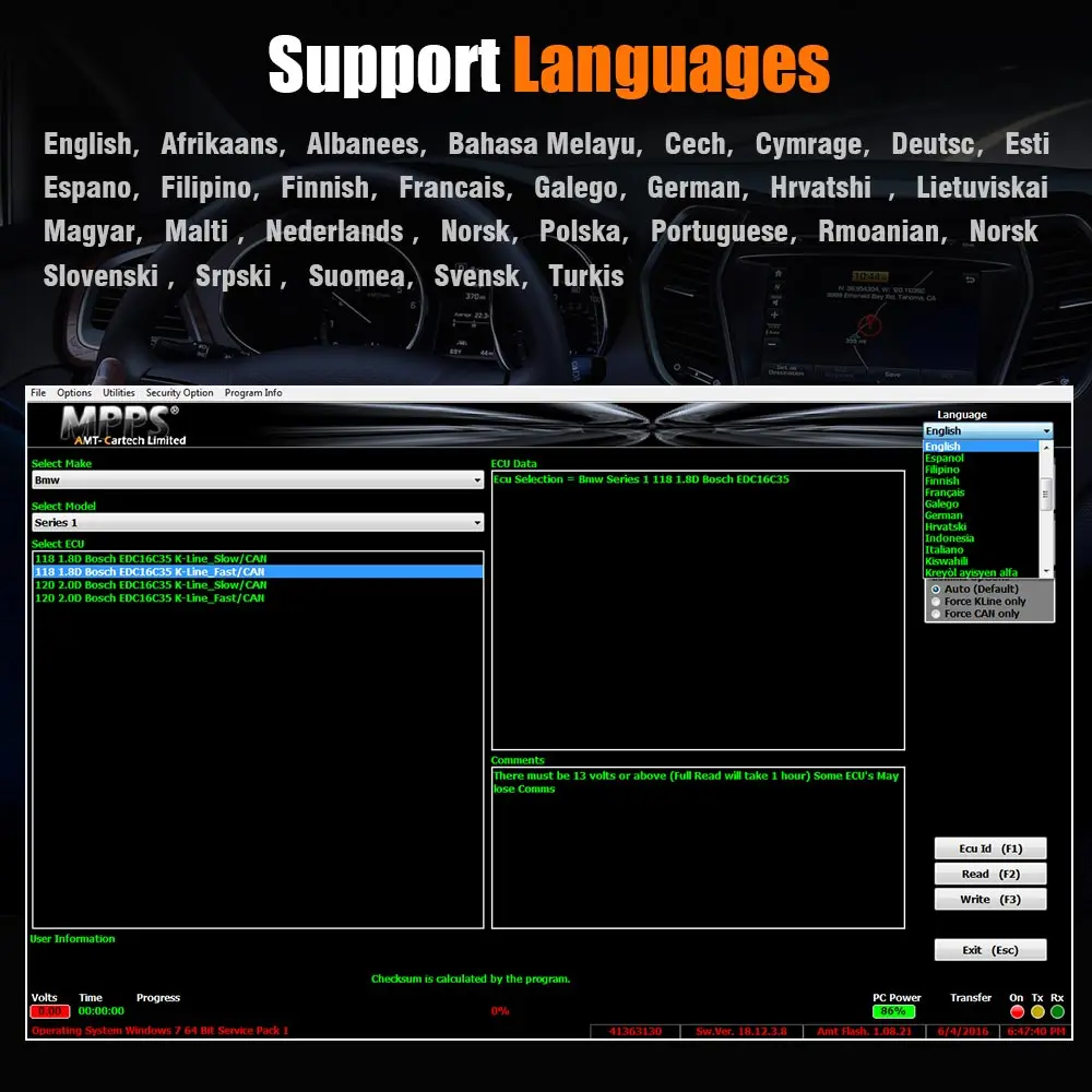 MPPS V18.12.3.8 основной+ TRICORE+ MULTIBOOT с Секцией трикорный кабель автомобильный инструмент V18
