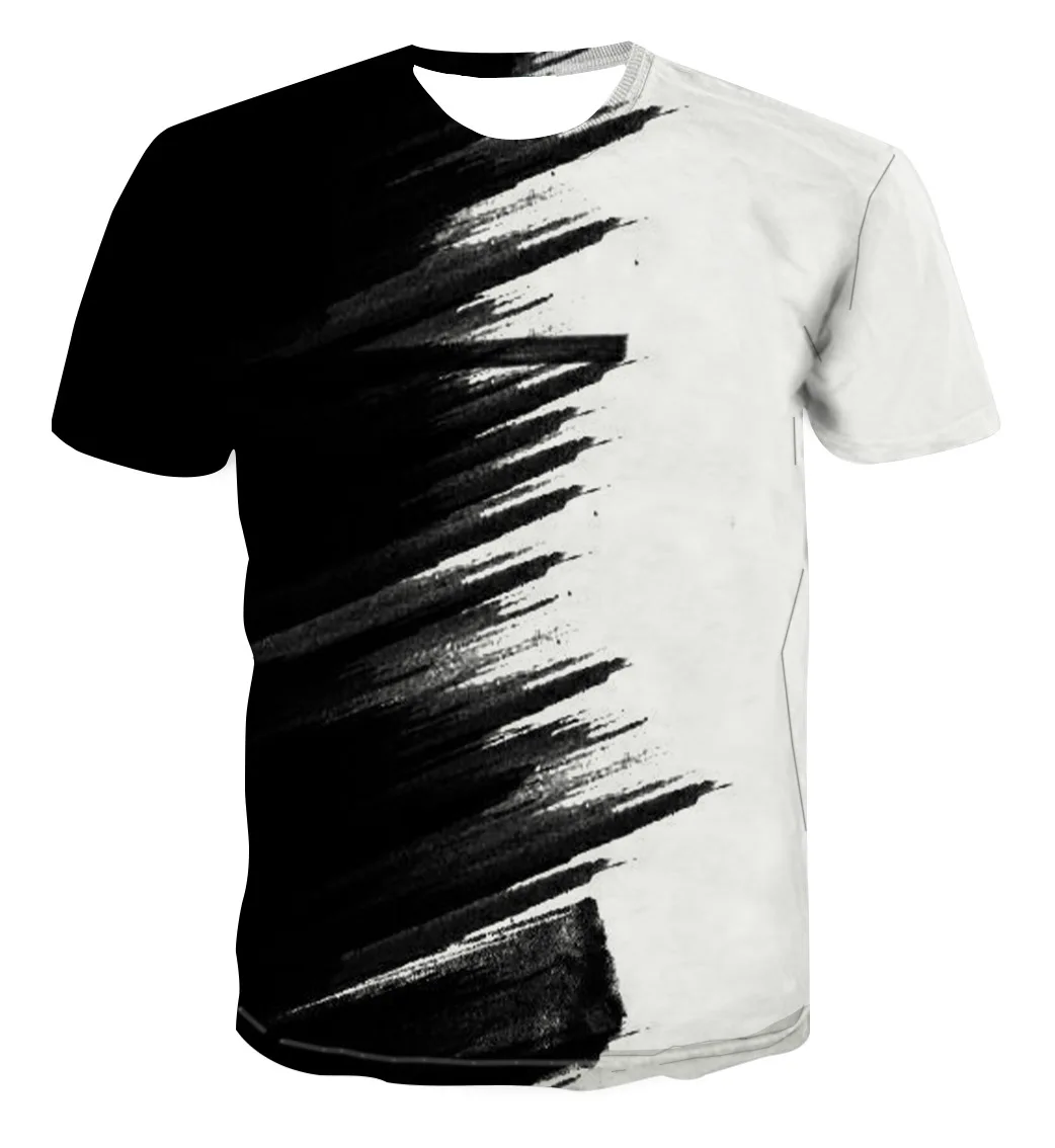 

Summer Men's T-shirts Man 3D Couples Print Oversize Fashion Blouses 2021 Korean Clothing ANIME CLOTHES Stalker HIP HOP XXS-6XL