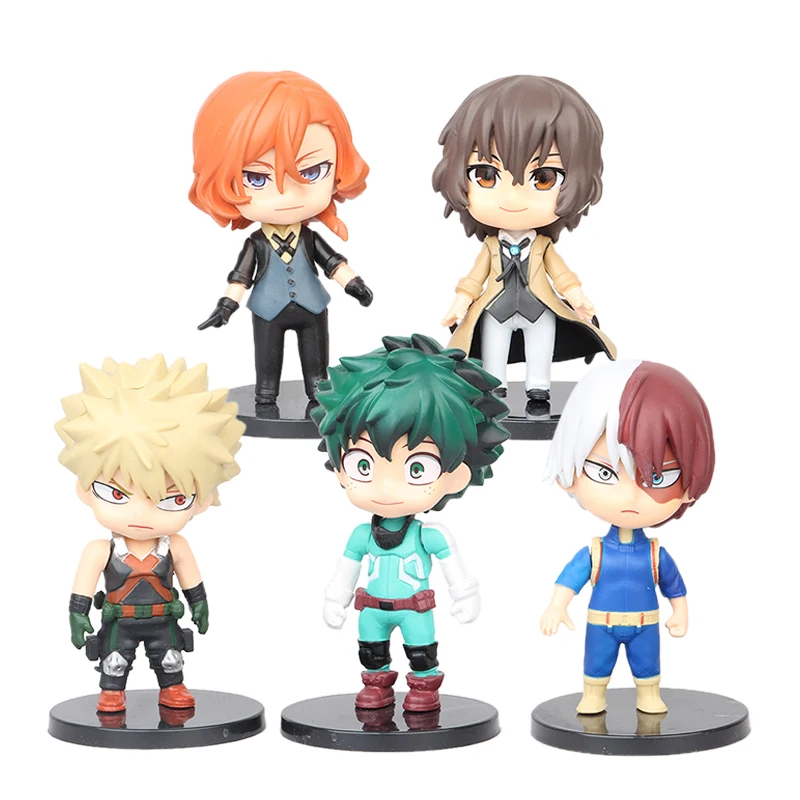 5 шт./компл. мой герой Академии Izuku Midoriya Shouto Todorok Bakugou Katsuk Hero Academ ПВХ Фигурки Модель