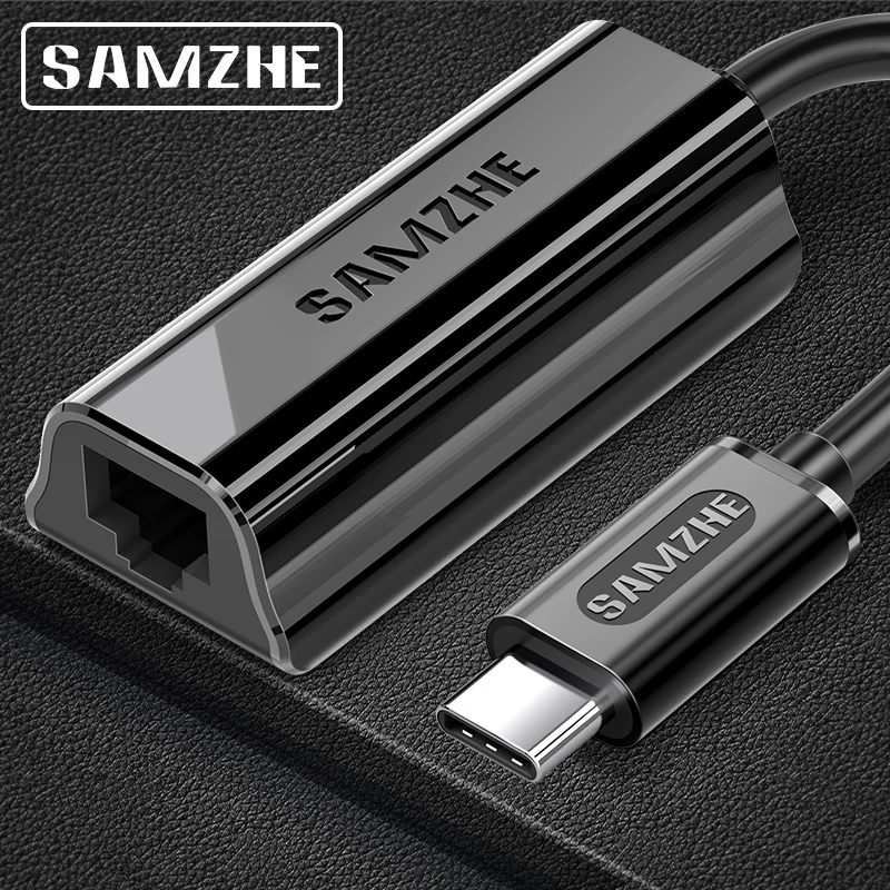 Адаптер SAMZHE USB C Ethernet адаптер для MacBook Pro Samsung Galaxy S9/S8/Note 9 сетевая карта Type