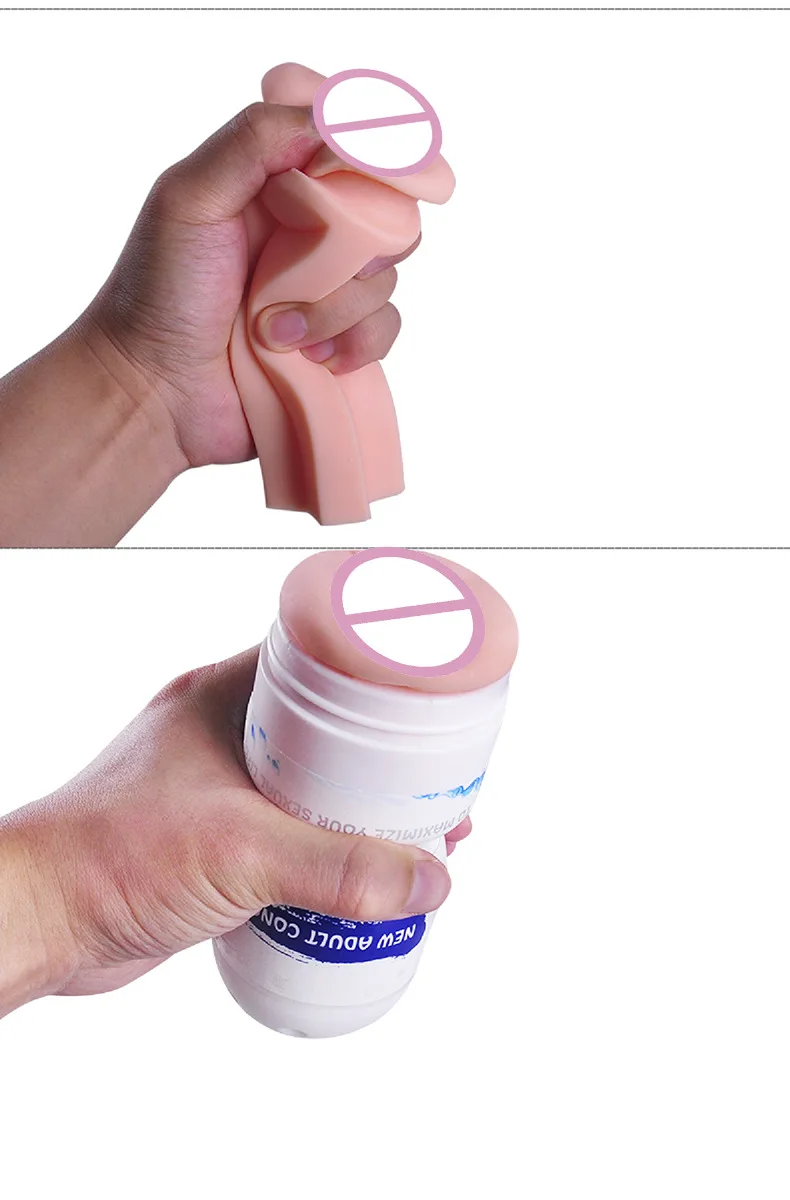 Чашка для мастурбации мягкая силиконовая вагина настоящая киска сексуальная