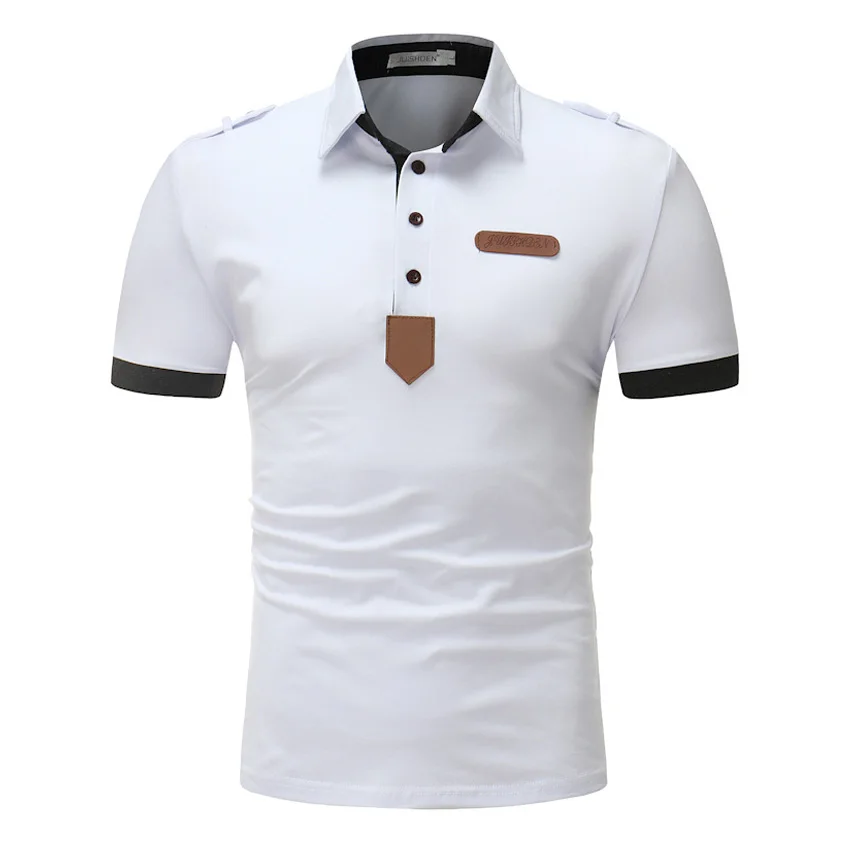 Мужская брендовая рубашка-поло с коротким рукавом модель 2021 года летняя дышащая