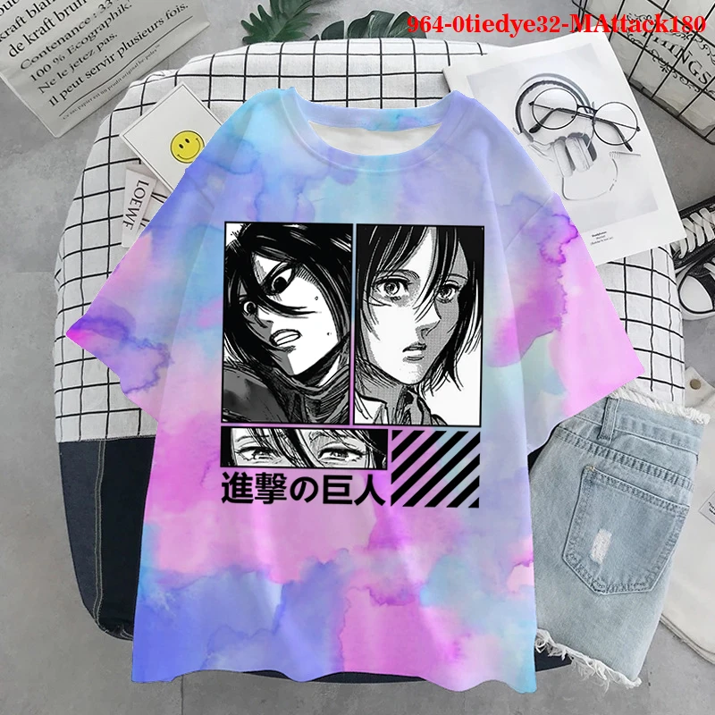 

T-shirts Attack on Titan Fashion 90s Trend 2021 Summer Clothes Shingeki No Kyojin Graphic Tshirt Top Print Unisex Tee T-Shirt
