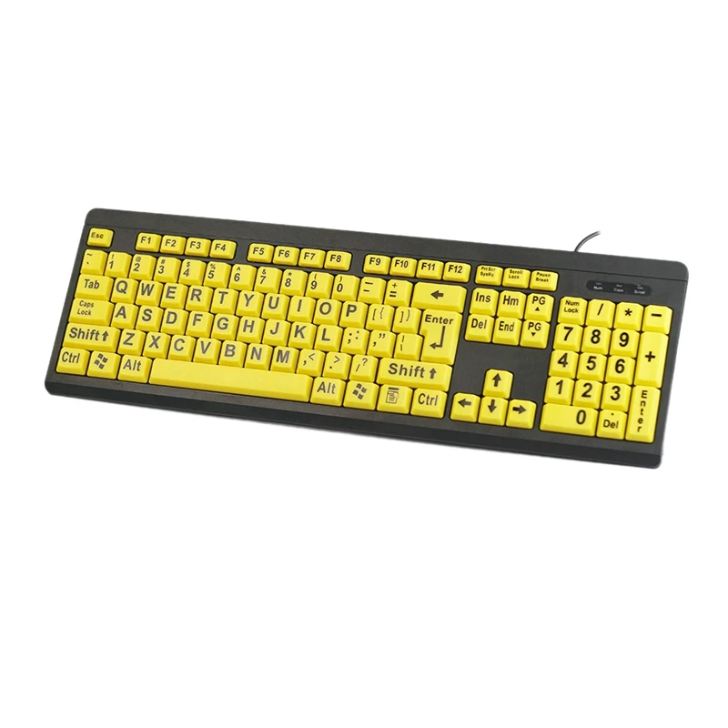 

Клавиатура T801, USB Проводная портативная игровая клавиатура для пожилых людей и детей