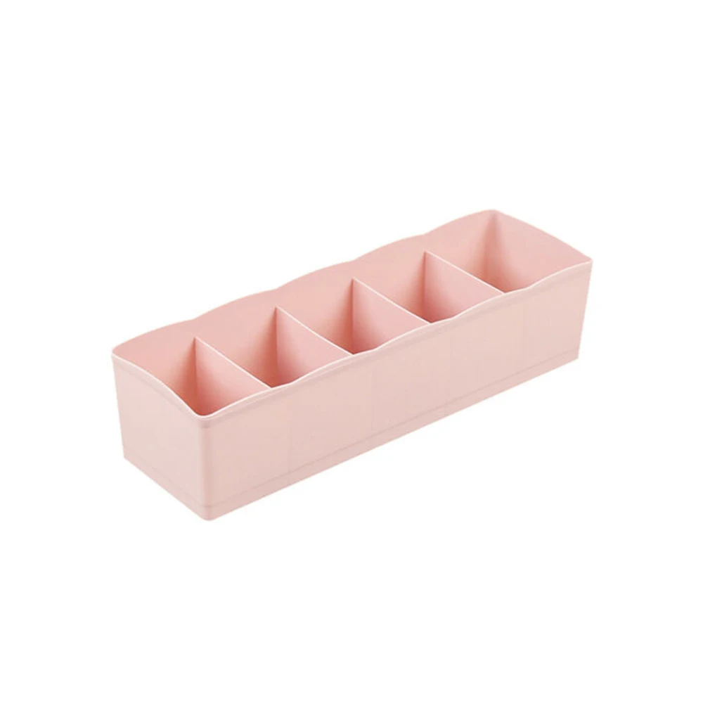 pink1 5 решетчатых ящиков ящик для хранения нижнее белье конфетных цветов Бюстгальтер Носок галстук пластиковые ящики для хранения контейнеров ящик делитель Органайзер - Цвет: pink1