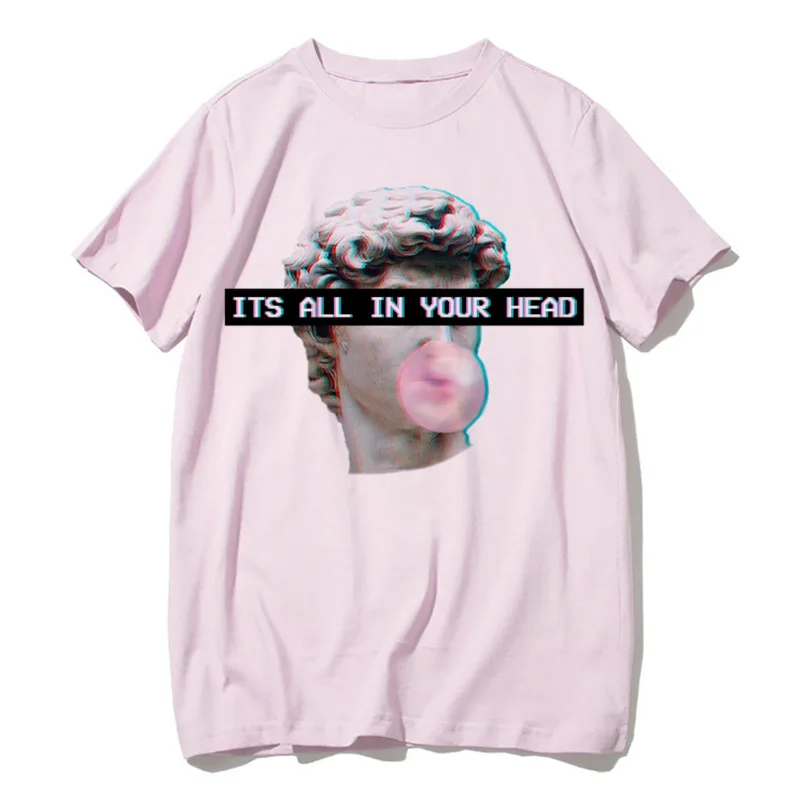 Женская и Мужская Ретро футболка Vaporwave Sad Girl эстетическая Модная японская в стиле
