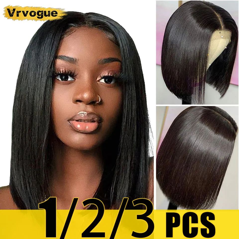 Парик с коротким Бобом человеческие волосы оптовая продажа парики прямые