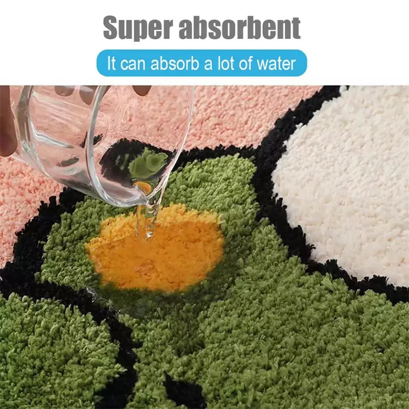 fluffy absorbent carpet anime washable non slip bedroom rug soft bathroom door mat bed bath and table area carpet floor mat free global shipping