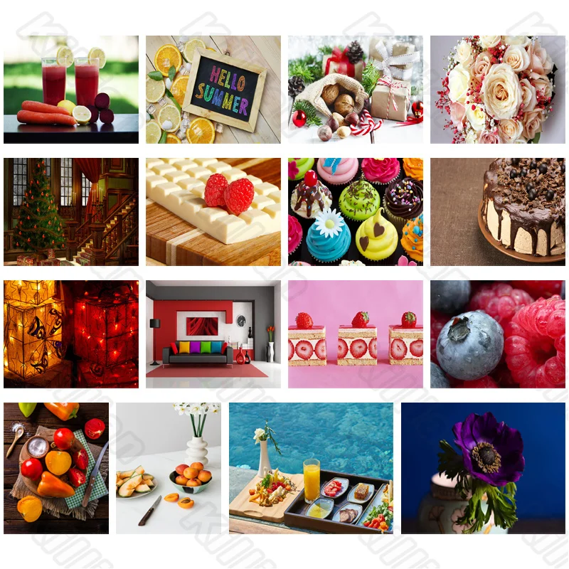 

Diy Diamond Decoration Painting Strawberry Cake and Juice Square Diamond Round Diamond Customizable Wall Art Decoration