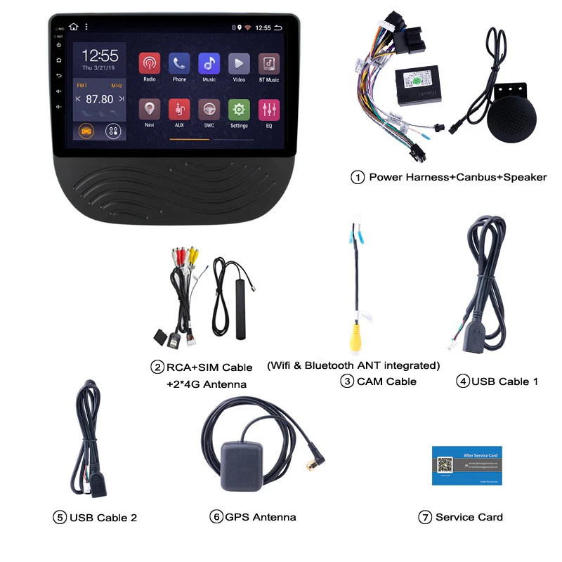 Wanqi восемь ядер 2 + 32 ГБ 9 дюймов Android 8 1 Автомобильный плеер для Chevrolet Malibu XL 2016 2017 2018