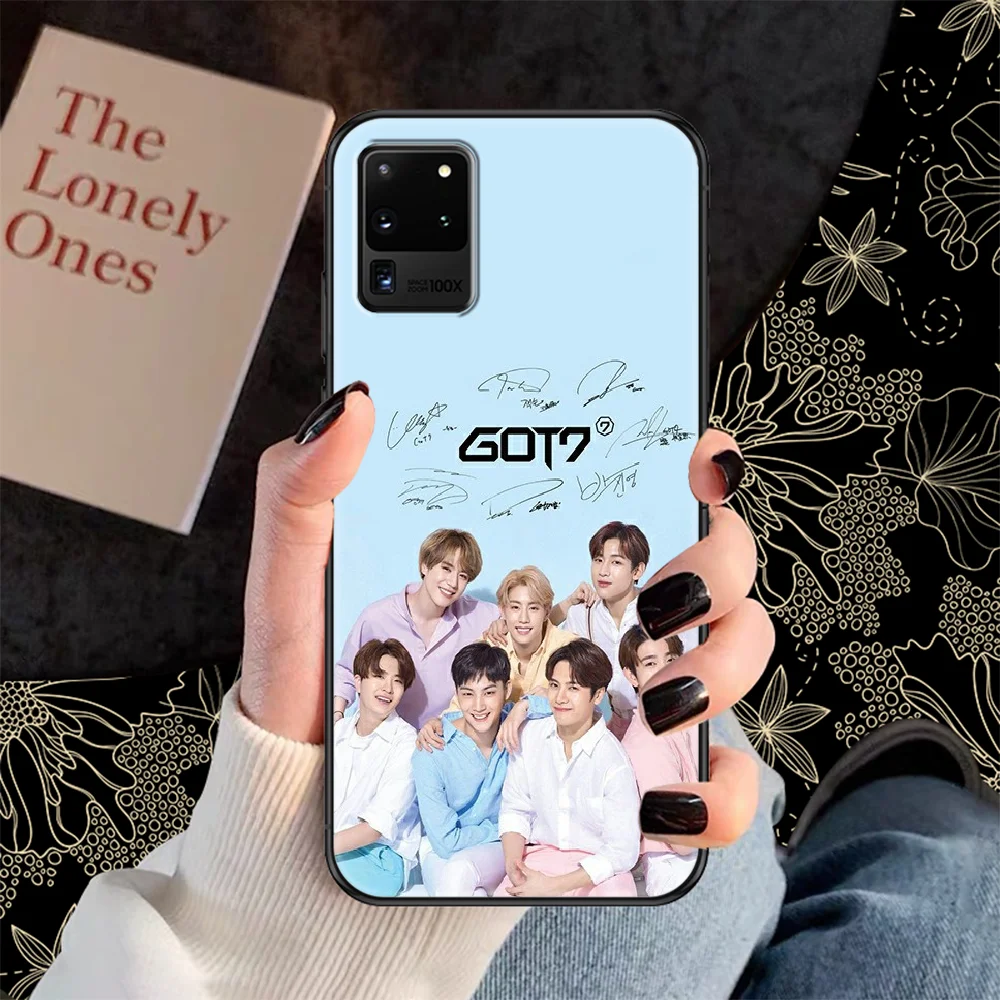 Фото Kpop Got7 чехол для телефона Samsung Galaxy Note 4 8 9 10 20 S8 S9 S10 S10E S20 Plus UITRA Ультрачерный трендовый Водонепроницаемый Модный чехол №2