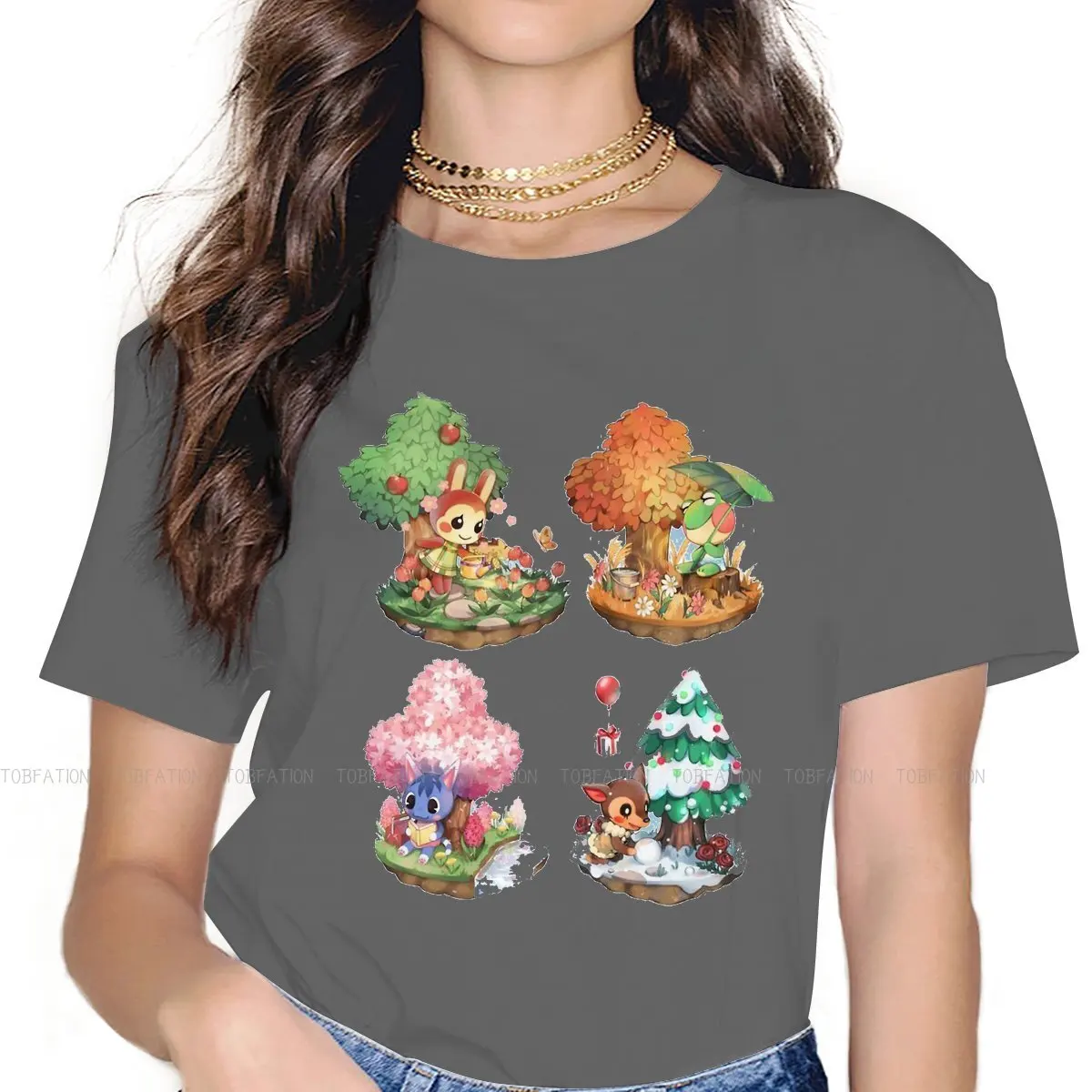 

Женская футболка с круглым вырезом, размеры до 4XL